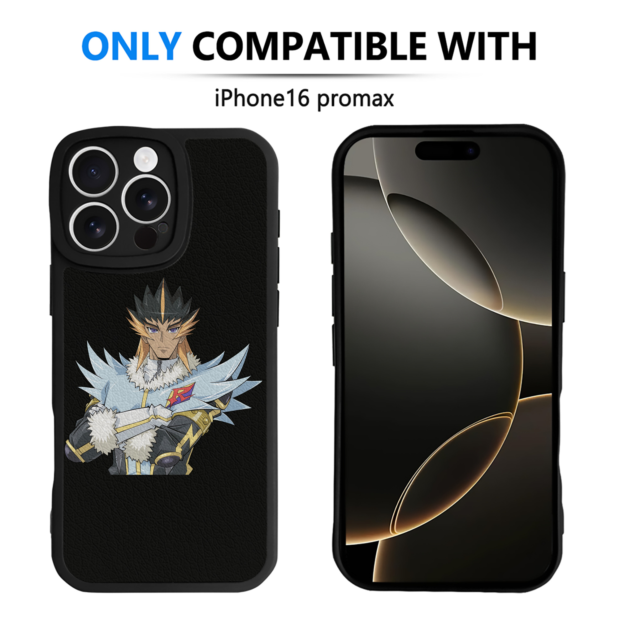 （画像用） 遊☆戯☆王 Yu-Gi-Oh! 【iPhone 16シリーズ対応】シリコンスマホケース（レザー調） 材質：シリコン